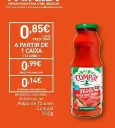 Recheio Compal - polpa de tomate promoção
