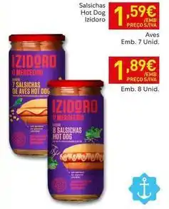 Recheio Izidoro - salsichas promoção