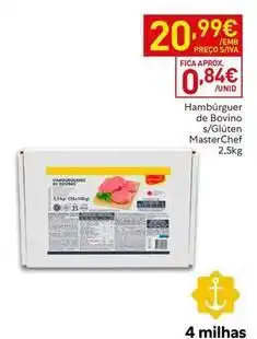 Recheio Masterchef - hamburguer de bovino s/ gluten promoção