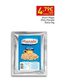 Recheio Atum migas oleo bolsa promoção