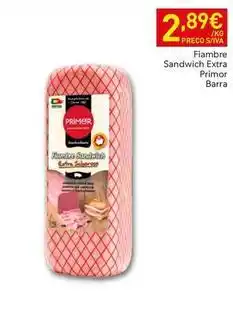 Recheio Primor - fiambre sandwich extra promoção