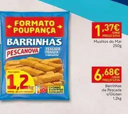 Recheio A+ - barrinhoas de pescada s/gluten promoção