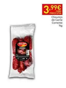 Recheio Chouriço de carne corrente promoção