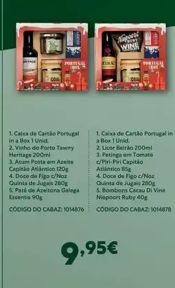 Recheio Portugal - caixa de carrão portugal in box promoção