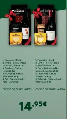 Recheio Villa - tabulero 1 unid. 2 vino tinto promoção