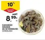 Continente Bom dia Camarão grande 20/30 vannamei promoção