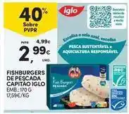 Continente Bom dia Iglo - fishburgers de pescada capitao promoção