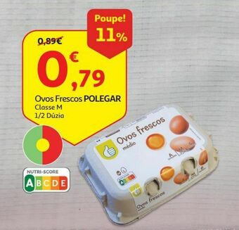 Auchan Ovos polegar classe m 1/2 dúzia promoção