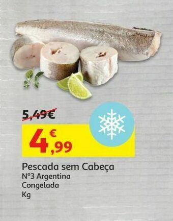 Auchan Pescada congelada argentina:nº3 kg promoção