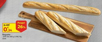 Auchan Baguete:-25% sal 200g promoção