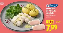 Lidl Medalhões de Pescada sem Pele promoção