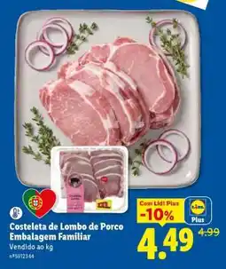 Lidl Costeleta de Lombo de Porco Embalagem Familiar promoção