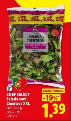 Lidl CHEF SELECT Salada com Coentros XXL promoção