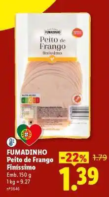 Lidl FUMADINHO Peito de Frango Finíssimo promoção
