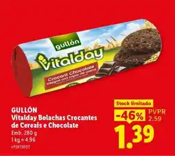 Lidl GULLÓN Vitalday Bolachas Crocantes de Cereais e Chocolate promoção