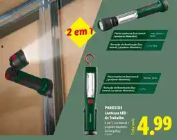 Lidl PARKSIDE Lanterna LED de Trabalho promoção