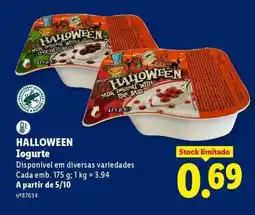 Lidl HALLOWEEN Iogurte promoção