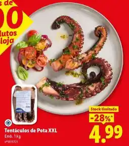 Lidl Tentáculos de Pota XXL promoção