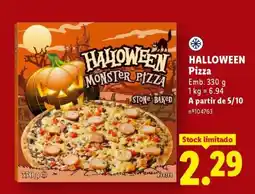 Lidl HALLOWEEN Pizza promoção