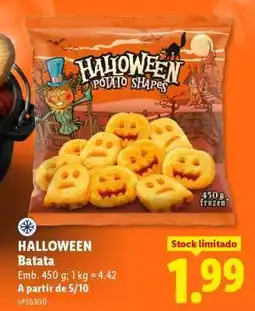 Lidl HALLOWEEN Batata promoção