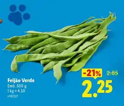 Lidl Feijão-Verde promoção