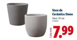 Lidl Vaso de Cerâmica Stone promoção