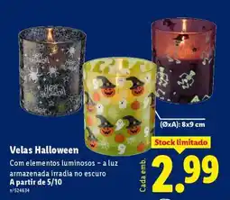 Lidl Velas Halloween promoção