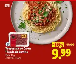 Lidl Preparado de Carne Picada de Bovino promoção