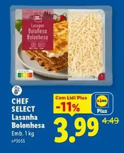 Lidl Chef Select Lasanha Bolonhesa promoção