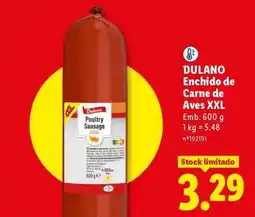 Lidl DULANO Enchido de Carne de Aves XXL promoção