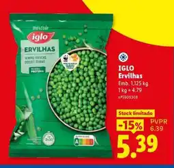 Lidl Iglo Ervilhas promoção