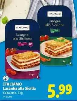 Lidl ITALIAMO Lasanha Alla Sicília promoção