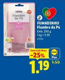 Lidl Fumadinho Fiambre da Pá promoção