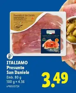 Lidl ITALIAMO Presunto San Daniele promoção