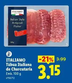Lidl ITALIAMO Tábuá Italiana de Charcutaria promoção