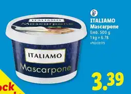 Lidl ITALIAMO Mascarpone promoção