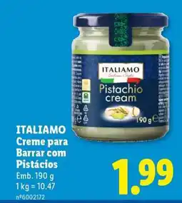 Lidl ITALIAMO Creme para Barrar com Pistácios promoção