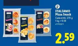 Lidl ITALIAMO Pizza Snack promoção