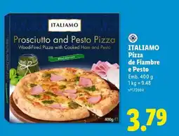 Lidl ITALIAMO Pizza de Fiambre e Pesto promoção