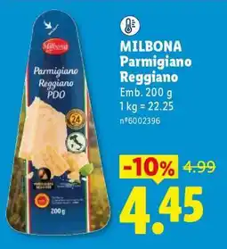 Lidl MILBONA Parmigiano Reggiano promoção