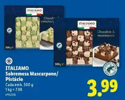 Lidl ITALIAMO Sobremesa Mascarpone/Pistácio promoção