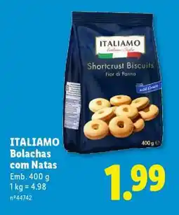 Lidl ITALIAMO Bolachas com Natas promoção