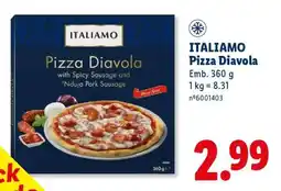 Lidl ITALIAMO Pizza Diavola promoção