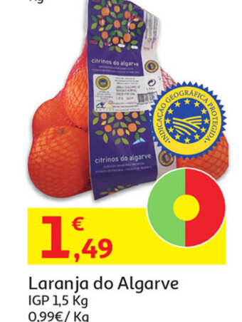 Auchan Laranja do Algarve IGP 1.5kg promoção