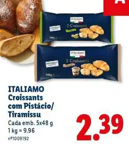 Lidl ITALIAMO Croissants com Pistácio/Tiramissu promoção