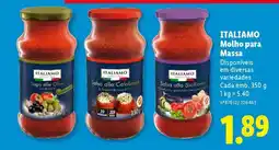 Lidl ITALIAMO Molho para Massa promoção