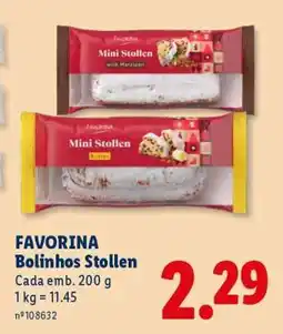 Lidl FAVORINA Bolinhos Stollen promoção