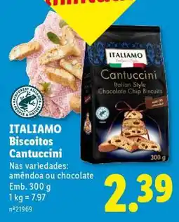 Lidl ITALIAMO Biscoitos Cantuccini promoção