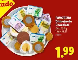 Lidl Favorina Dinheiro de Chocolate promoção