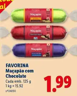 Lidl Favorina Maçapão com Chocolate promoção